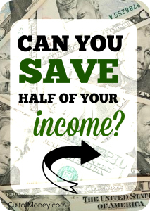 Do you think you can save half of your income? I bet if you tried hard enough you could. Here are some steps to make saving money attainable.