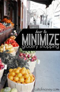 When you minimize grocery shopping you can drastically lower your food bill. Here's what you need to know to get started.