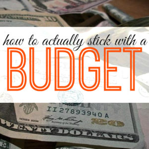 Do you have trouble actually sticking to your budget? Here are some tips that really work!