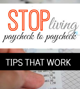 Are you ready to stop living paycheck to paycheck this year? I did it and you can too! These strategies, while not easy, will get you there.