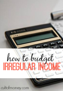 When you're self employed budgeting irregular income can seem scary. Here are two very easy ways to get started.