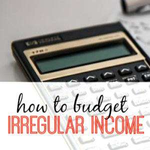 When you're self employed budgeting irregular income can seem scary. Here are two very easy ways to get started.