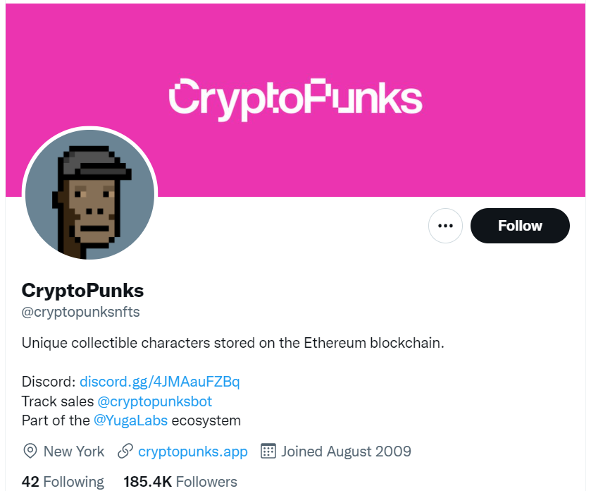 CryptoPunks Twitter