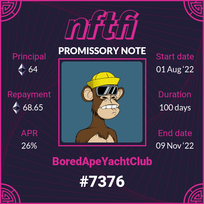 NFTfi Promissory Note